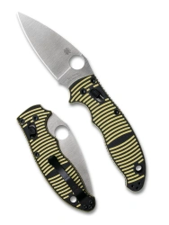 Spyderco Manix 2 Salt Knife Yellow-Black G10, Satin MagnaCut by Eric Glesser (C101GBKYLMCP2)