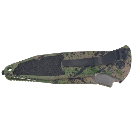 Microtech Socom Elite Auto S/E Signature Automatic Knife Tan-Black-OD Green Splatter Aluminium, Tan-Black-OD Green Splatter M390MK by Tony Marfione (160A-1ODTABKSPLSS)