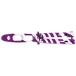 Nóż treningowy motylek Third Decor Habitat Balisong White-Purple Steel, White-Purple 420 (TH-K3104)