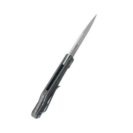 Nóż składany Kubey Verijero Flamed Titanium, Stonewashed 14C28N by George Ovchinnikov (KB340F)