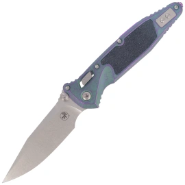 Nóż składany Microtech Socom Ram-Lok S/E Marfione Select Nebula Green Titanium, Purple Bksp, Stonewshed M390MK by Tony Marfione (160RL-10MS10)
