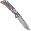 Spartan Blades Harsey Folder ''Babe'' Blue Titanium, Bronze HW, Satin MagnaCut by William W. Harsey (SF5BABE)