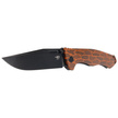 Bestech Keen II Black-Orange G10/Titanium, Black Stonewashed CPM S35VN by Koens Craft knife (BT2301F)
