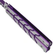 Martinez Albainox Balisong Knife Purple/Brushed Steel, Purple 3Cr13Mov (02158)