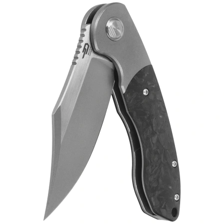 Nóż składany Bestech Bowietie Grey Titanium/Carbon Fiber, Stonewashed/Satin M390 (BT1906A)