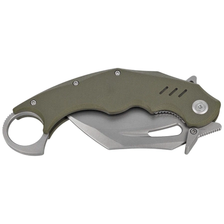 Nóż składany Kubey Wrath Green G10, Beadblasted 14C28N by MUZI Design (KU261B)