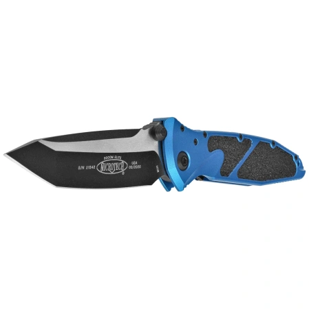 Nóż składany Microtech Socom Elite T/E-M Blue Aluminium, Black M390MK by Tony Marfione (161-1BL)