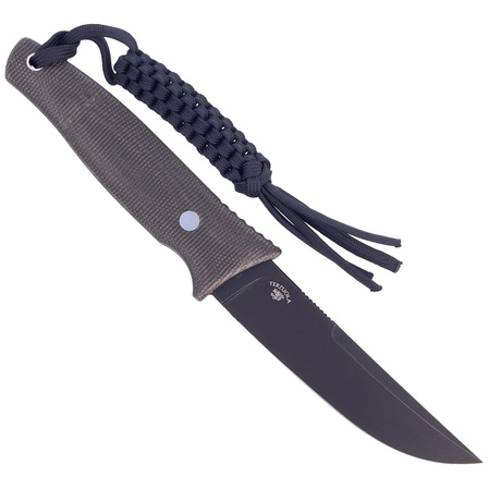 Nóż Civivi Tamashii Dark Green Micarta, Black Stonewashed by Bob Terzuola (C19046-4)