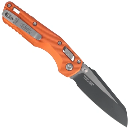 Microtech MSI Ram-Lok Mini S/E Knife Fluted Orange Aluminium, Black M390MK by Tony Marfione (210M-1FLOR)