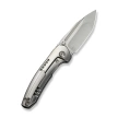 WeKnife Micro Trogon Gray Titanium, Polished Bead Blasted M390 by Brian Brown (WE24043-2)
