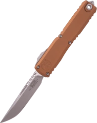 Nóż automatyczny OTF Microtech Ultratech Gen IV S/E Brown Aluminium, Apocalyptic M390MK by Tony Marfione (11214-10APBN)
