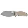 Nóż składany Kubey Drake Tan G10, Beadblasted AUS-10 by Maksim Tkachuk (KU239J)