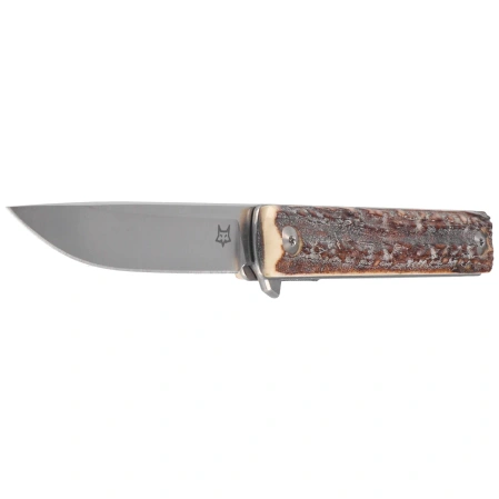 Fox Chnops Heritage Knife Deer Horn, Satin Hybrid Cryo by Raven Knives Design (FX-544 CE)