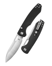 Nóż składany Bestechman Firebird Black G10, Satin / Stonewashed D2 (BMK05A)