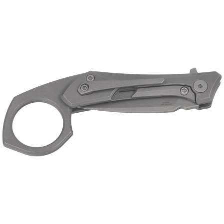 Nóż składany Bestech Duci Dark Gray Titanium, Dark Bead Blasted Stonewashed CPM 20CV by Ostap Hel (BT2605B)
