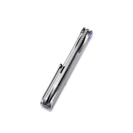 Nóż składany Kubey Dandy Grey Titanium, Sandblasted CPM S90V by Maksym Tkachuk (KB247C)