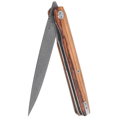 Bestechman Lanza Knife Olive Wood, Damascus by Grzegorz Grabarski (BMK14-D-4)