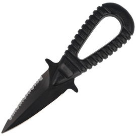 MAC MicroSub 2 Diving Knife Black ABS, Black Idroglider W 1.4060