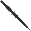 Spartan Blades Ronin F/S Dagger Black Stainless Steel, Black PVD MagnaCut by Tu Lam (SB60BKBKKYBK)