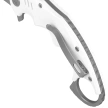 Kubey Mini Wrath Knife White G10, Beadblasted 14C28N (KU262K)