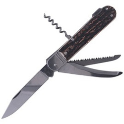 Mikov Fixir Hunting Folding Knife, Imit. Dear Stag (232-XH-4V KP)