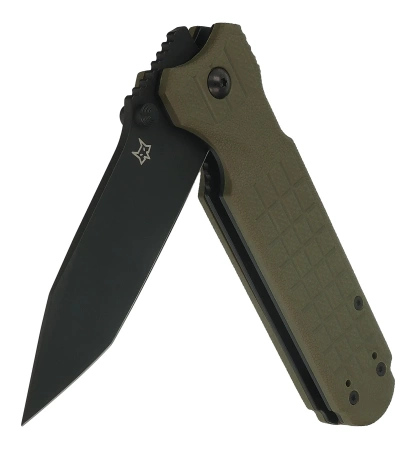 Fox Predator Evolution Automatic Knife OD Green FRN, Black Idroglider Niolox (FX-449 OD)