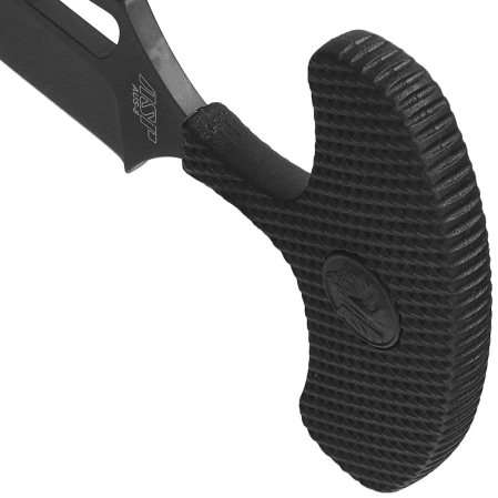 ASP Push Knife G Black Textured Polymer, Black PVD AUS-8 (55745)