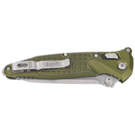 Nóż składany Microtech Socom Ram-Lok T/E OD Green Frag Aluminum, Apocalyptic M390MK by Tony Marfione (161RL-10APFROD)