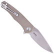 Kubey Knife Cadmus Tan G10, Satin D2 by Max (KU055C)