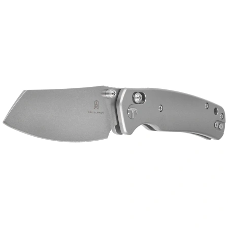 Nóż składany Bestechman Cicada's Wing Grey Slab Side Stainless Steel, Stonewashed 10Cr15MoV (BMK06-S-7)