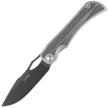 Nóż składany Kizer Allure Silver Titanium / Black Norplex UltreX Micarta, Black Stonewashed S45VN by Johan Jordaan (Ki4763LDA2)