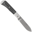 Kizer Trestle D Knife Silver Aluminum / Black Norplex UltreX Micarta, Stonewashed Nitro-V by Azo (V3760A1)
