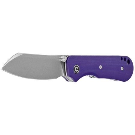 Civivi Crabby Knife Purple G10, Stonewashed 14C28N by Ken Onion Jr. (C24055-2)