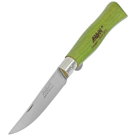 MAM Douro S z blokadą, Green Beech Wood, Steel HD knife (2006-GR)
