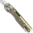 Microtech MSI S/E Knife OD Green Fluted Aluminum, Stonewashed M390MK by Tony Marfione (210-10FLOD)