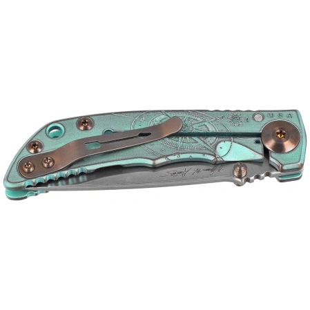 Nóż składany Spartan Blades Harsey Folder 3.25 Compass Titanium, Stonewashed MagnaCut by William W. Harsey (SF10 Custom Compass)