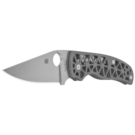 Nóż składany Spyderco Edgerati Gray Aluminium, Satin CPM S30V by Sal Glesser (C266ALP)
