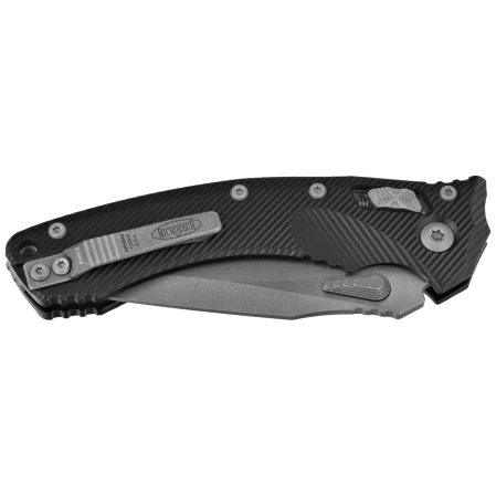 Microtech Amphibian Ram-Lok S/E Knife Black Fluted Aluminum , Apocalyptic M390MK by Tony Marfione (137RL-10APFL)