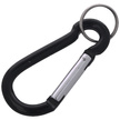 FOX 8 Aluminium Spring Clip Hook Carabiner, Black