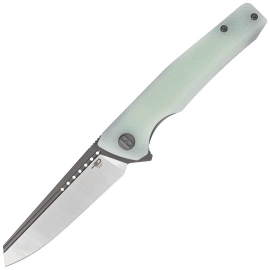 Bestech Slyther Knife Transparent G10, Grey Titanized/Satin 14C28N (BG51B-2)