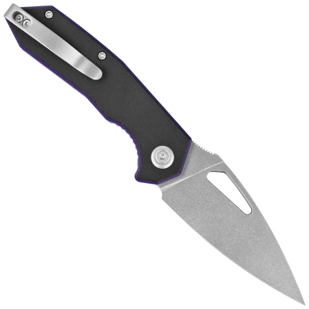 Nóż składany Kubey Coeus Black/Purple G10, Beadblasted 14C28N (KU122R)