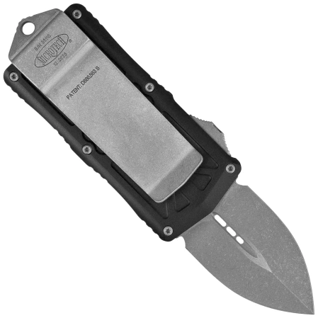 Microtech Exocet D/E OTF Knife Black Aluminum, Apocalyptic M390MK by Tony Marfione (157-10AP)