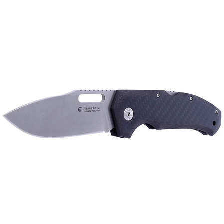 Maserin Nimrod 480/CN Knife Carbon Fiber, Stonewashed M390 by Tommaso Rumici