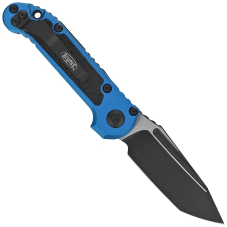 Microtech LUDT Gen III T/E Automatic Knife Blue Aluminum, Black M390MK by Tony Marfione (1136-1BL)