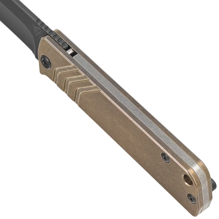Medford The Antik Drop Point, Bronze Titanium, Black HW, DLC Clip, Black DLC S45VN (MK2114PD-36A1-TPCP-BN)