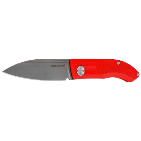 Nóż składany Real Steel Stella Red G10, Greywash VG-10 by Poltergeist Works (7053)