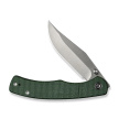 Civivi Clingman Knife Green Canvas Micarta, Satin Nitro-V by Taylor Martin Best Damn EDC (C23065-4)