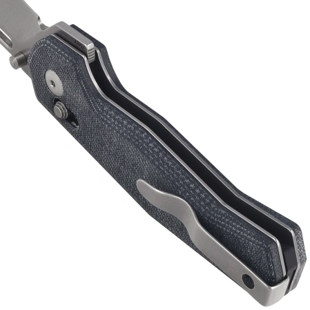Nóż składany Maserin CB-1, 632/MCN Black Denim Micarta, Stonewashed MagnaCut