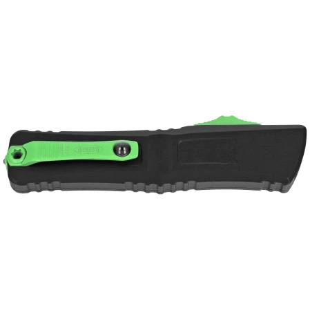 Microtech Combat Troodon Gen III S/E OTF Knife Black Aluminum, Green Mamba Cerakote M390MK by Tony Marfione (1143-1GMSK)