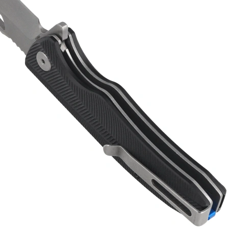 ASP Police Duty Knife Black G10, Stonewashed AUS-8 (55722)